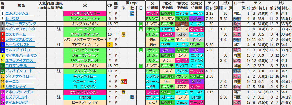 阪急杯 血統ビームオフィシャルサイト 亀谷敬正